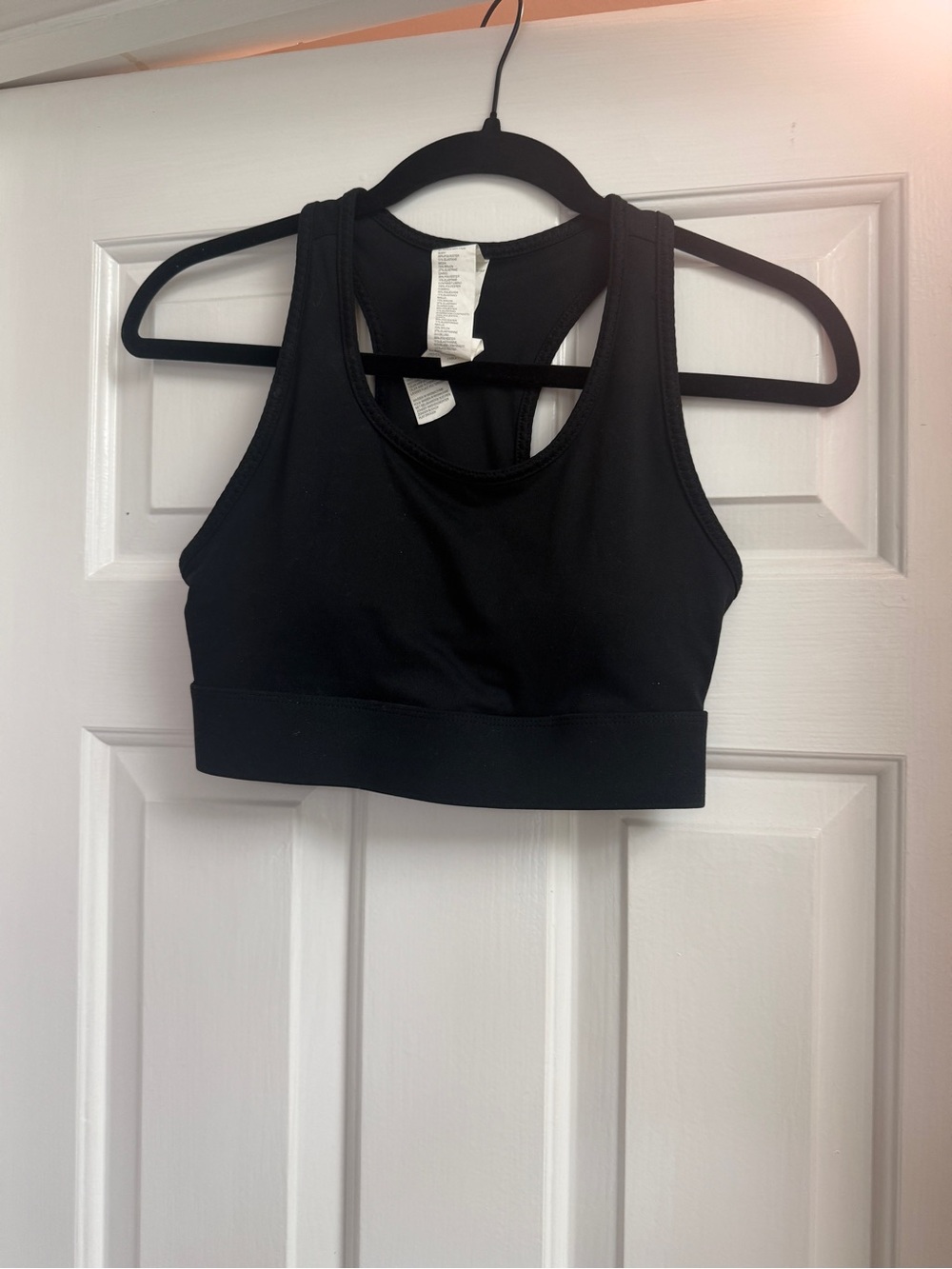 Fabletics Black Racerback Sports Bra - Women